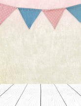 Light Goldenrod Yellow Wall With Wood Floor And Head Flags Photography Backdrop Shopbackdrop